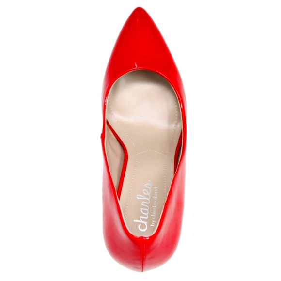 🌺SALE Charles by Charles David Red Heel Sandals Pumps - Picture 3 of 9